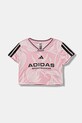 adidas tricou copii imprimeu roz JM1584