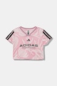 Дитяча футболка adidas JM1584 рожевий AW25