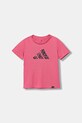 adidas t-shirt dziecięcy pozostałe różowy JV5196