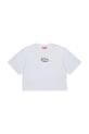 Diesel t-shirt in cotone per bambini TIXAN T-SHIRT applique bianco J02428