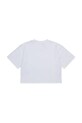 Otroška bombažna kratka majica Diesel TIXAN T-SHIRT J02428 bela AW25