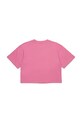 Otroška bombažna kratka majica Diesel TIXAN T-SHIRT J02428 roza AW25