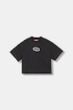 Diesel t-shirt in cotone per bambini TIXAN T-SHIRT applique nero J02428