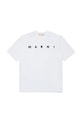 Marni t-shirt bawełniany dziecięcy MT290F T-SHIRT nadruk biały M01601