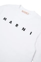 Dziewczynka Marni t-shirt bawełniany dziecięcy MT290F T-SHIRT M01601 biały