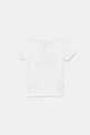 adidas tricou de bumbac pentru copii JW2383 alb AW25
