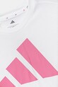 Fete adidas tricou de bumbac pentru copii JW2383 alb