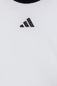 Dziewczynka adidas t-shirt bawełniany dziecięcy JW8628 biały