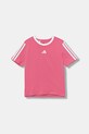 adidas tricou de bumbac pentru copii imprimeu roz JW8629
