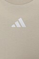 Dievča Detské bavlnené tričko adidas KB7299 béžová