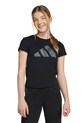 Дитяча бавовняна футболка adidas бавовна чорний KC5448