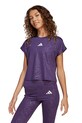 adidas t-shirt dziecięcy z elastanem fioletowy JM3913