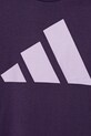 Dětské bavlněné tričko adidas fialová JW2385