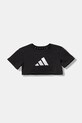 Παιδικό μπλουζάκι adidas KB7295 μαύρο AW25