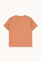 Detské bavlnené tričko Tinycottons FLOWERS EYES GRAPHIC TEE AW25.315 oranžová AW25