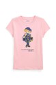 Polo Ralph Lauren t-shirt in cotone per bambini prodotto per bambini rosa 312961230001