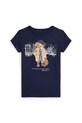 Dječja pamučna majica kratkih rukava Polo Ralph Lauren 312979033001 mornarsko plava AW25