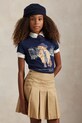 Polo Ralph Lauren gyerek pamut póló pamut sötétkék 313979033001