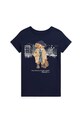 Dječja pamučna majica kratkih rukava Polo Ralph Lauren print mornarsko plava 313979033001