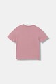 Puma t-shirt bawełniany dziecięcy ESS Boxy Tee G 685131. różowy AW25
