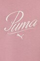 Dziewczynka Puma t-shirt bawełniany dziecięcy ESS SCRIPT Tee G 685805 różowy
