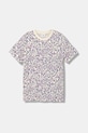 Puma t-shirt bawełniany dziecięcy TWEENERVERSE AOP Tee G wzorzyste fioletowy 688500