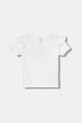 Παιδικό βαμβακερό μπλουζάκι Puma PUMA X HELLO KITTY & FRIENDS Ruffle Tee 632386 λευκό AW25