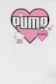 Fete Puma tricou de bumbac pentru copii PUMA X HELLO KITTY & FRIENDS Ruffle Tee 632386 alb