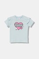 Παιδικό βαμβακερό μπλουζάκι Puma PUMA X HELLO KITTY & FRIENDS Ruffle Tee στάμπα μπλε 632386