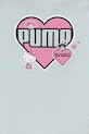 Dziewczynka Puma t-shirt bawełniany dziecięcy PUMA X HELLO KITTY & FRIENDS Ruffle Tee 632386 niebieski