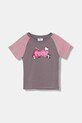 Παιδικό βαμβακερό μπλουζάκι Puma PUMA X HELLO KITTY & FRIENDS Slim Tee στάμπα μωβ 632391