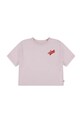 Levi's tricou de bumbac pentru copii BOXY MEET AND GREET print roz 4EN561