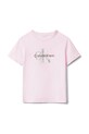 Дитяча бавовняна футболка Calvin Klein Jeans IG0IG03040.104.116.9BYA рожевий AW25