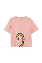 Παιδικό βαμβακερό μπλουζάκι Kenzo Kids K61379.86.108 ροζ AW25