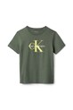 Дитяча бавовняна футболка Calvin Klein Jeans IU0IU00715.128.170.9BYA зелений AW25
