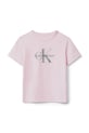 Calvin Klein Jeans t-shirt bawełniany dziecięcy IU0IU00715.104.116.9BYA różowy AW25
