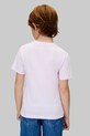 Дівчинка Дитяча бавовняна футболка Calvin Klein Jeans IU0IU00715.104.116.9BYA рожевий