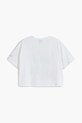 Dziewczynka Desigual t-shirt bawełniany dziecięcy 25WGTK15 biały