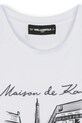 Dziewczynka Karl Lagerfeld t-shirt dziecięcy Z30939.114.150 biały