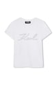 Karl Lagerfeld t-shirt dziecięcy aplikacja biały Z30941.114.150