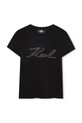 Karl Lagerfeld t-shirt dziecięcy aplikacja czarny Z30941.114.150