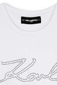Dziewczynka Karl Lagerfeld t-shirt dziecięcy Z30941.156.162 biały