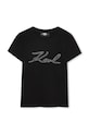 Karl Lagerfeld t-shirt dziecięcy okrągły czarny Z30941.156.162