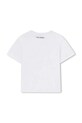 Παιδικό βαμβακερό μπλουζάκι Karl Lagerfeld Z30943.86.108 λευκό AW25