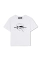 Karl Lagerfeld t-shirt bawełniany dziecięcy nadruk biały Z30943.156.162