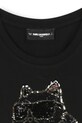 Dziewczynka Karl Lagerfeld t-shirt dziecięcy Z30944.156.162 czarny