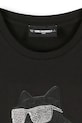 Dziewczynka Karl Lagerfeld t-shirt dziecięcy Z30945.114.150 czarny