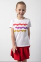 Coccodrillo t-shirt dziecięcy z elastanem biały ZC5143202AGK