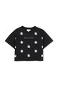 Marc Jacobs t-shirt bawełniany dziecięcy nadruk czarny W60582