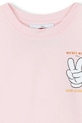 Детская хлопковая футболка Marc Jacobs розовый W60691.86.108